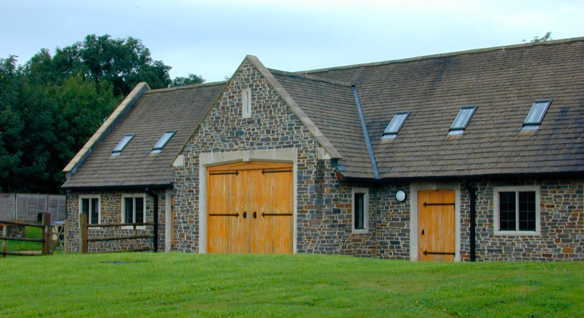 Exterior view of barn